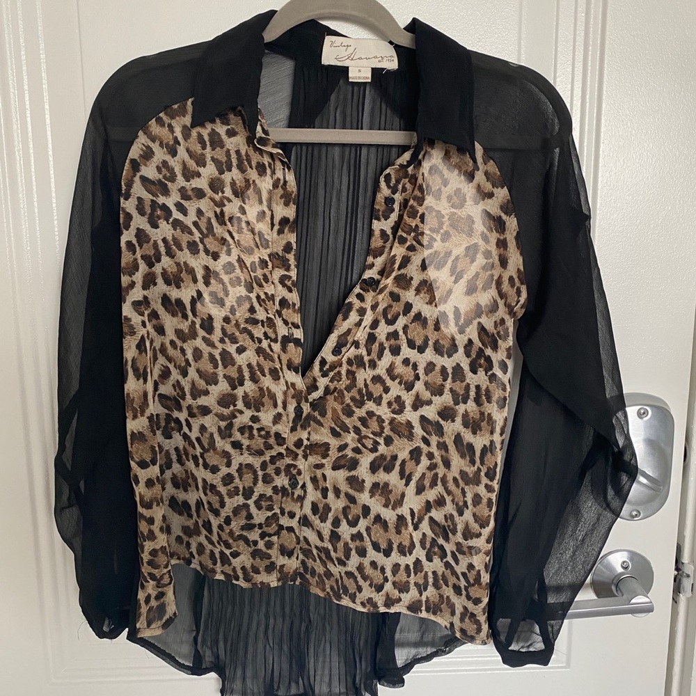 Little Havana Sexy Cheetah Button Down